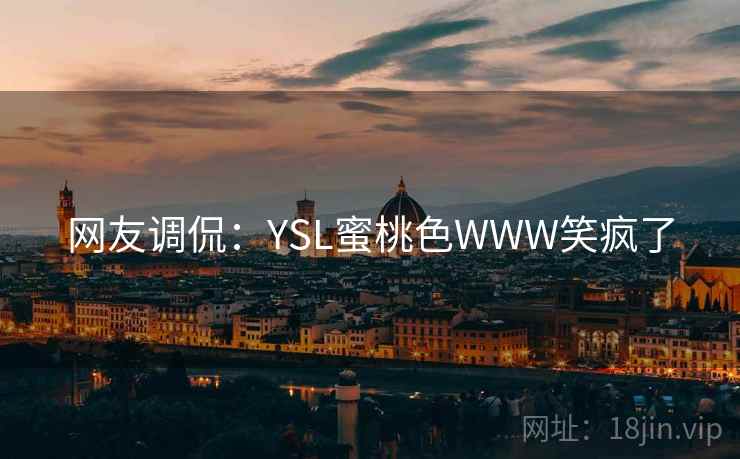 网友调侃：YSL蜜桃色WWW笑疯了